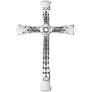14K White Gold 2.25 mm Round Pendant Mounting – image 2