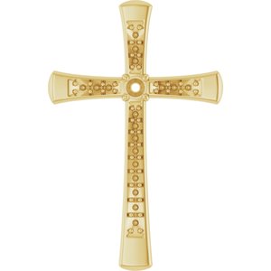 10K Yellow Gold 2.25 mm Round Pendant Mounting – image 2