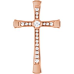 14K Rose Gold 2.25 mm Round Pendant Mounting