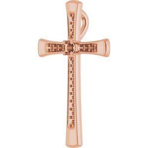 14K Rose Gold 2.25 mm Round Pendant Mounting – image 4