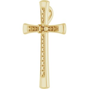 10K Yellow Gold 2.25 mm Round Pendant Mounting – image 4