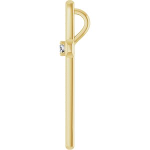 18K Yellow Gold 2.25 mm Round Pendant Mounting – image 5