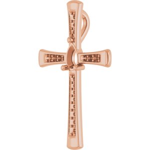 14K Rose Gold 5x3 mm Pear Pendant Mounting – image 4