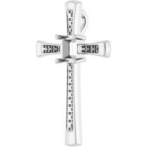 18K White Gold 4.5x4.5 mm Square Pendant Mounting – image 4
