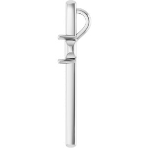 10K White Gold 4.5x4.5 mm Square Pendant Mounting – image 6