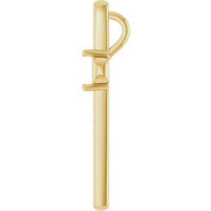 18K Yellow Gold 4.5x4.5 mm Square Pendant Mounting – image 6