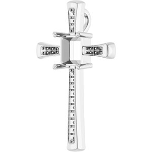 Sterling Silver 7.5x7.5 mm Square Pendant Mounting – image 4