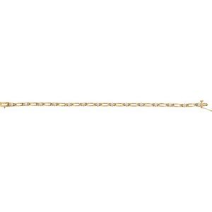 14K Yellow Gold 3/4 CTW Natural Diamond Line 7 1/4" Bracelet