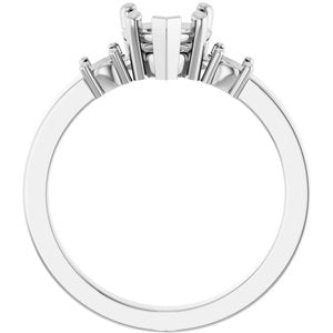 Continuum Sterling Silver 6.5x6.5 mm Heart Ring Mounting – image 4
