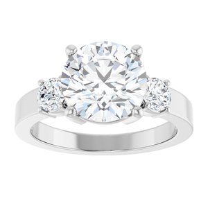 Sterling Silver 9 mm Round Ring Mounting – image 5