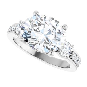 Continuum Sterling Silver 11x9 mm Oval Ring Mounting – image 8