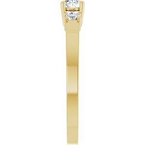 14K Yellow Gold 4.5x3.5 mm Oval Ring Mounting – image 7