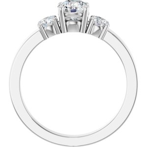 Sterling Silver 5.2 mm Round Ring Mounting – image 3