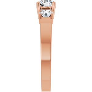 18K Rose Gold 5.2 mm Round Ring Mounting – image 7