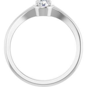 Continuum Sterling Silver 4.1 mm Round Ring Mounting – image 3