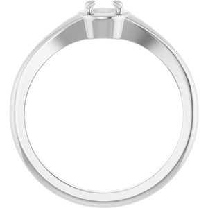 Platinum 4.1 mm Round Ring Mounting – image 4
