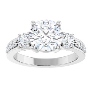 Continuum Sterling Silver 8 mm Round Ring Mounting – image 5