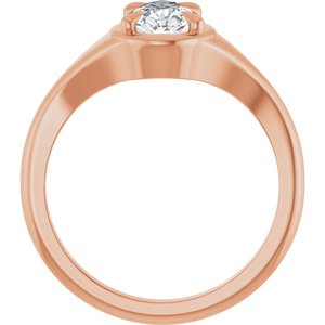 10K Rose Gold 9x5.5 mm Pear Ring Mounting – image 3