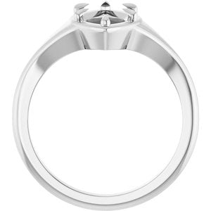 Platinum 12x6 mm Marquise Ring Mounting – image 4