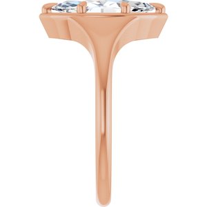 10K Rose Gold 12x6 mm Marquise Ring Mounting – image 7