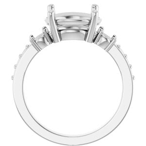 Sterling Silver 11x9 mm Oval Ring Mounting – image 4