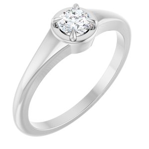 Platinum 4.1 mm Round Ring Mounting