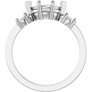 Sterling Silver 9x4.5 mm Marquise Ring Mounting – image 4
