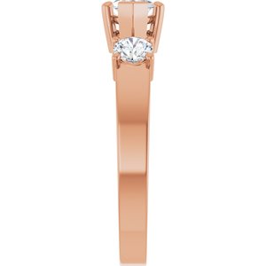 18K Rose Gold 9x4.5 mm Marquise Ring Mounting – image 7