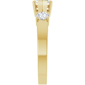 10K Yellow Gold 9x4.5 mm Marquise Ring Mounting – image 7