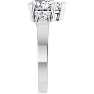 Sterling Silver 9x6 mm Pear Ring Mounting – image 7