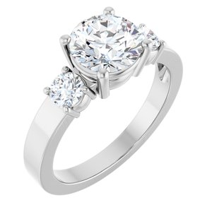 Platinum 7.4 mm Round Ring Mounting