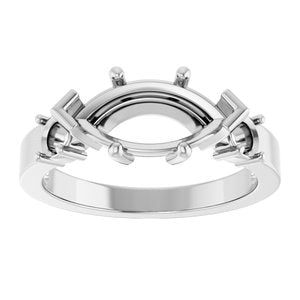 Sterling Silver 12x6 mm Marquise Ring Mounting – image 6