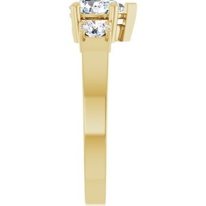 10K Yellow Gold 7x4.5 mm Pear Ring Mounting – image 7