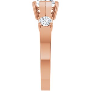 14K Rose Gold 12x6 mm Marquise Ring Mounting – image 7