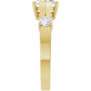 14K Yellow Gold 12x6 mm Marquise Ring Mounting – image 7
