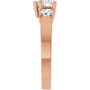 10K Rose Gold 5x5 mm Heart Ring Mounting – image 7