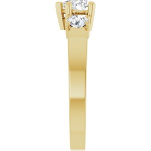 10K Yellow Gold 5x5 mm Heart Ring Mounting – image 7