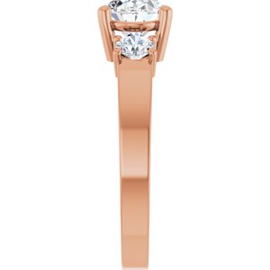 10K Rose Gold 8.5x6.5 mm Oval Ring Mounting – image 7