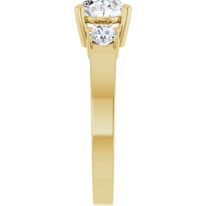18K Yellow Gold 8.5x6.5 mm Oval Ring Mounting – image 7