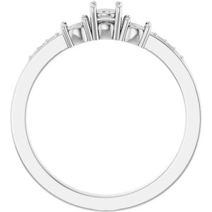 Platinum 3.5 mm Round Ring Mounting – image 4