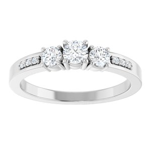 Sterling Silver 3.5 mm Round Ring Mounting – image 5
