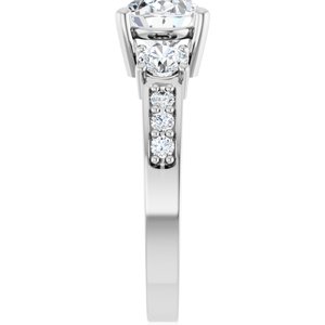 Sterling Silver 9x7 mm Oval Ring Mounting – image 7