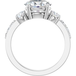 Sterling Silver 9x7 mm Oval Ring Mounting – image 3