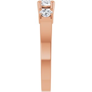 10K Rose Gold 6x4 mm Elongated Cushion Ring Mounting – image 7