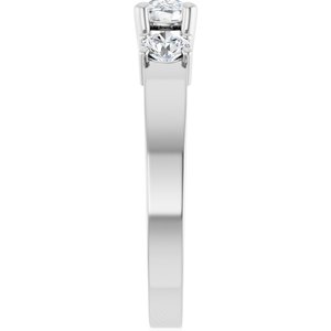 10K White Gold 6x4 mm Elongated Cushion Ring Mounting – image 7