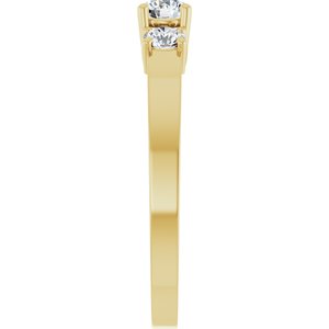 18K Yellow Gold 3.8 mm Round Ring Mounting – image 7