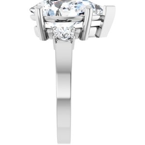 Continuum Sterling Silver 14x9 mm Pear Ring Mounting – image 7