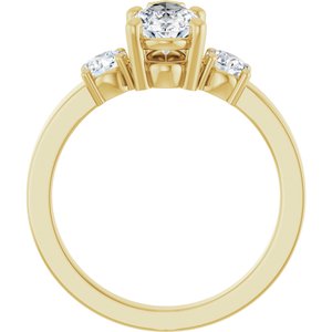 14K Yellow Gold 10.5x5.5 mm Pear Ring Mounting – image 3