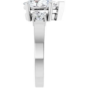 10K White Gold 10.5x5.5 mm Pear Ring Mounting – image 7
