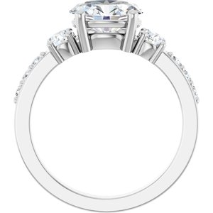 Sterling Silver 8.5x6.5 mm Oval Ring Mounting – image 3